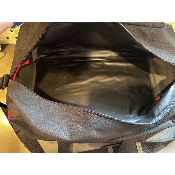 Coca Cola Black Duffle/Gym Bag Black & Red, Leeds Brand 18" X 10" Base - Picture 2 of 3